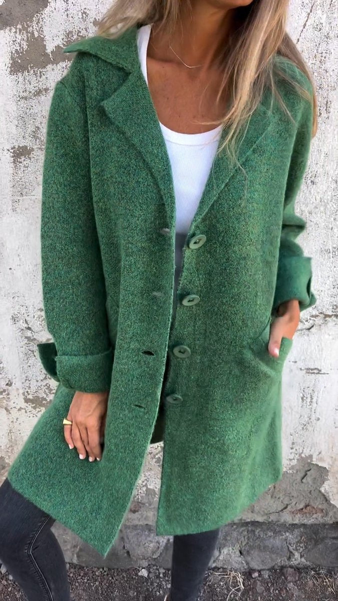 Lucille | Cozy Longline Lapel Coat