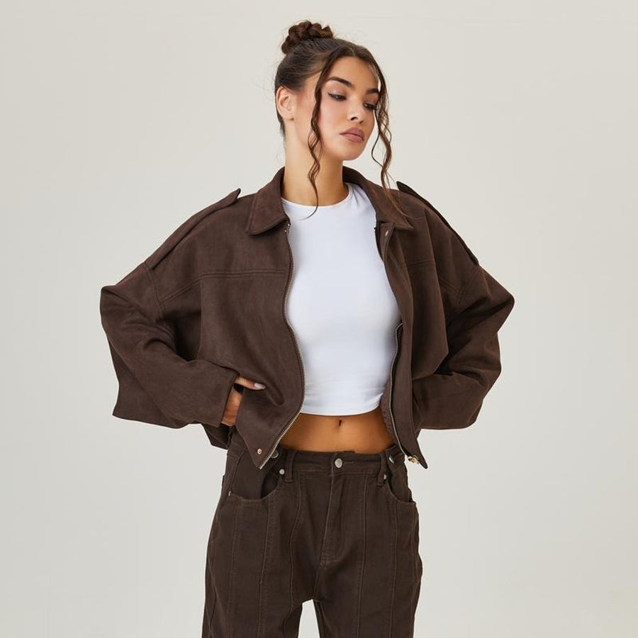 Louisa | Casual Oversized Bomber Jacket