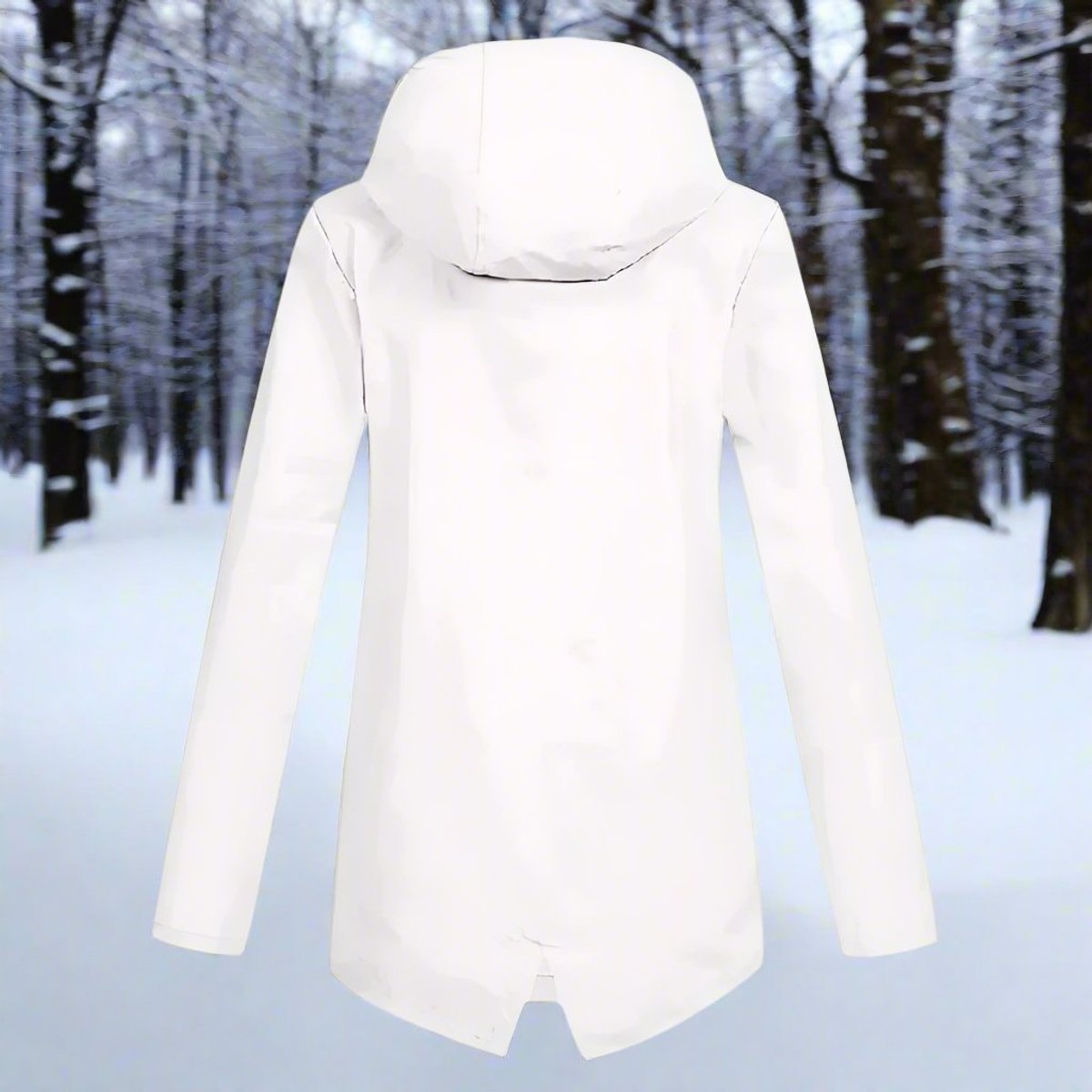 Lorraine | Longline Hooded Waterproof Rain Jacket