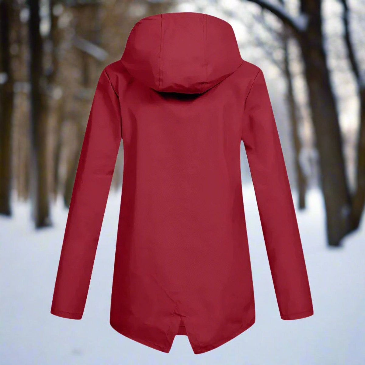 Lorraine | Longline Hooded Waterproof Rain Jacket