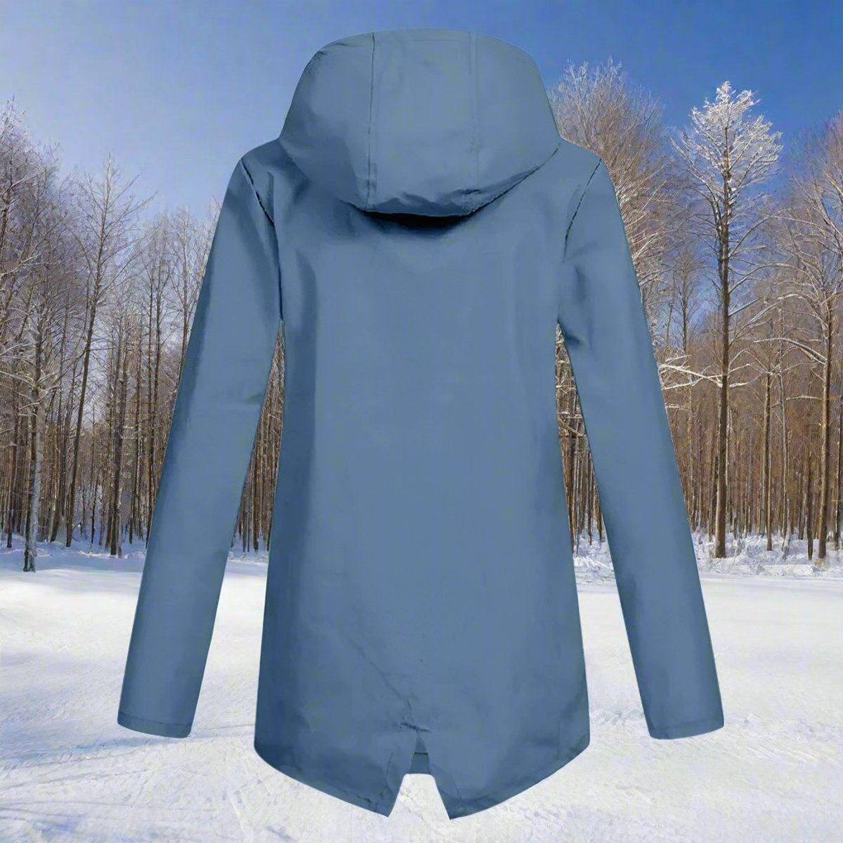 Lorraine | Longline Hooded Waterproof Rain Jacket