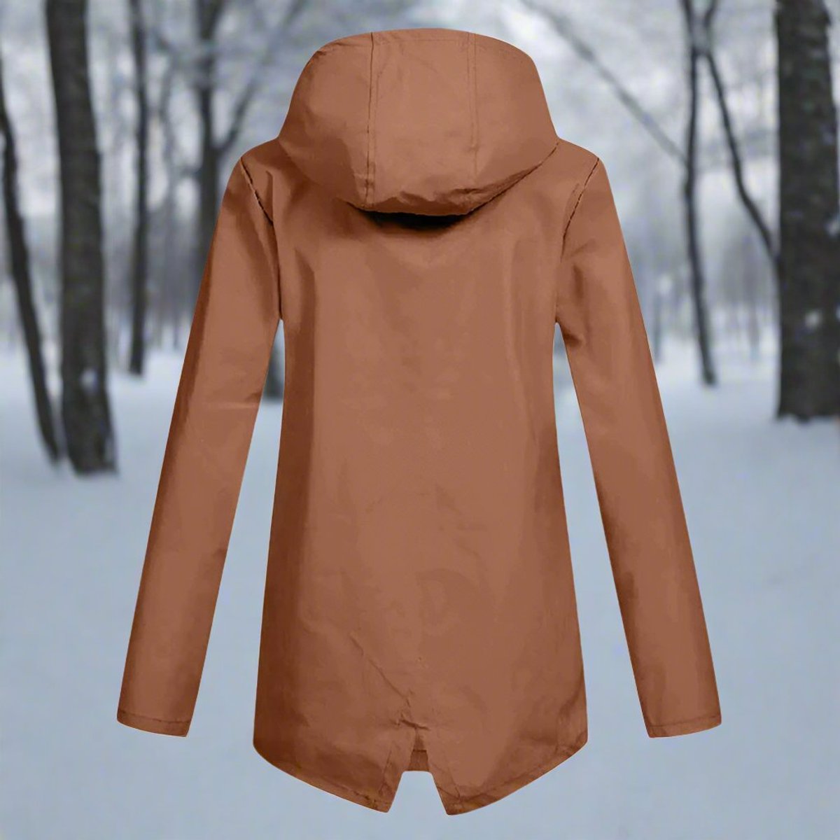 Lorraine | Longline Hooded Waterproof Rain Jacket